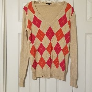 Gap Patterned V Neck Sweater